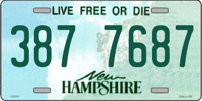 NH license plate 3877687