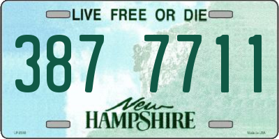 NH license plate 3877711