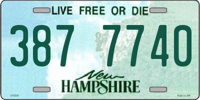 NH license plate 3877740