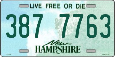 NH license plate 3877763