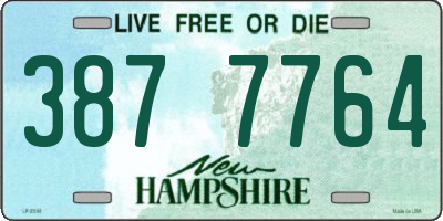 NH license plate 3877764