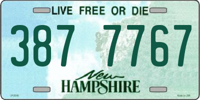 NH license plate 3877767