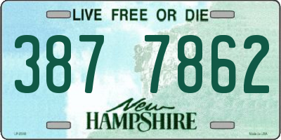 NH license plate 3877862