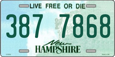 NH license plate 3877868
