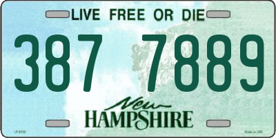 NH license plate 3877889