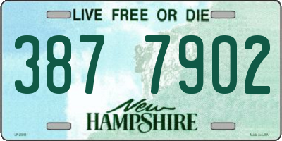 NH license plate 3877902