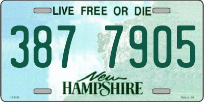 NH license plate 3877905
