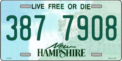 NH license plate 3877908