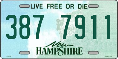 NH license plate 3877911