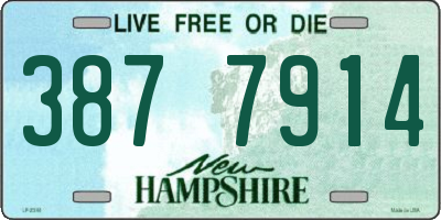 NH license plate 3877914