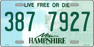 NH license plate 3877927