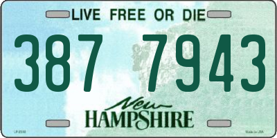 NH license plate 3877943