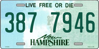 NH license plate 3877946