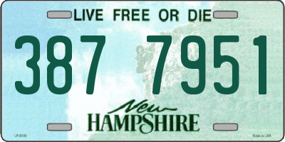 NH license plate 3877951