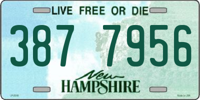NH license plate 3877956