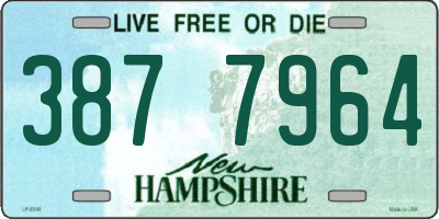 NH license plate 3877964