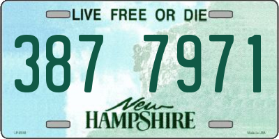 NH license plate 3877971