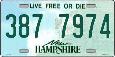 NH license plate 3877974