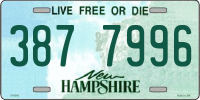 NH license plate 3877996
