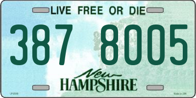 NH license plate 3878005
