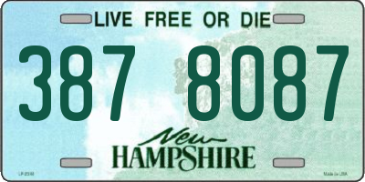 NH license plate 3878087