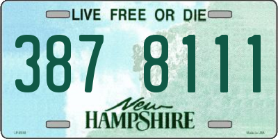 NH license plate 3878111