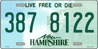 NH license plate 3878122