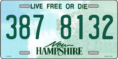 NH license plate 3878132