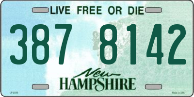 NH license plate 3878142