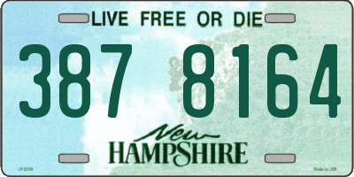 NH license plate 3878164