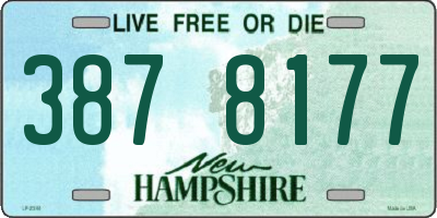 NH license plate 3878177