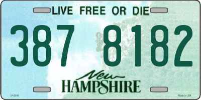 NH license plate 3878182