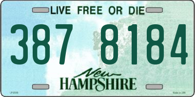 NH license plate 3878184