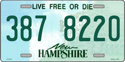 NH license plate 3878220