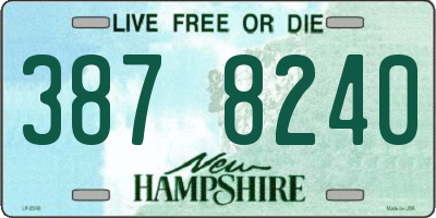 NH license plate 3878240
