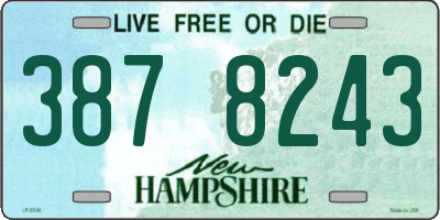 NH license plate 3878243