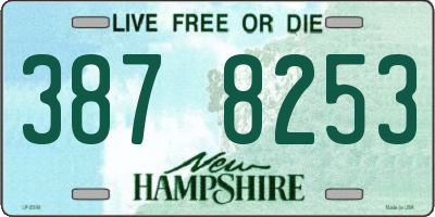 NH license plate 3878253