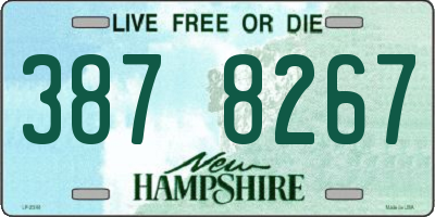 NH license plate 3878267