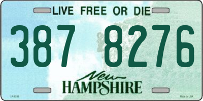 NH license plate 3878276