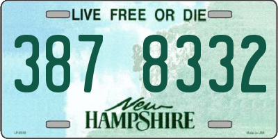NH license plate 3878332