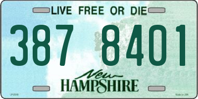 NH license plate 3878401