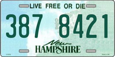 NH license plate 3878421