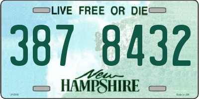 NH license plate 3878432