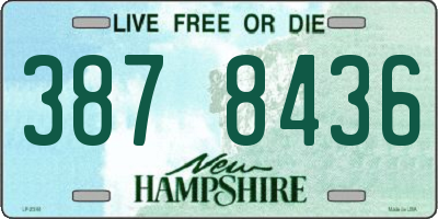 NH license plate 3878436
