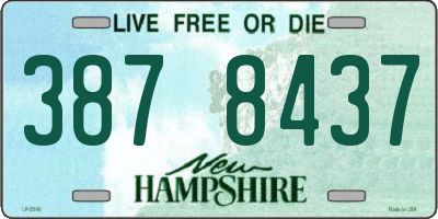 NH license plate 3878437