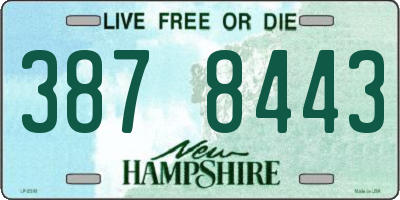 NH license plate 3878443