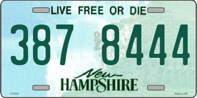 NH license plate 3878444