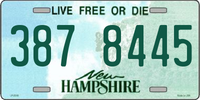 NH license plate 3878445