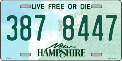 NH license plate 3878447