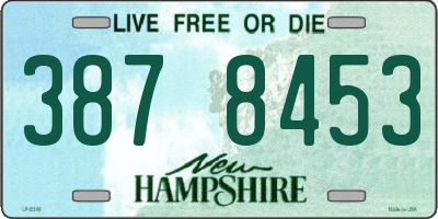 NH license plate 3878453